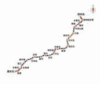 郑渝高铁开通后 中原城市群、成渝地区双城经济圈联系将更加紧密